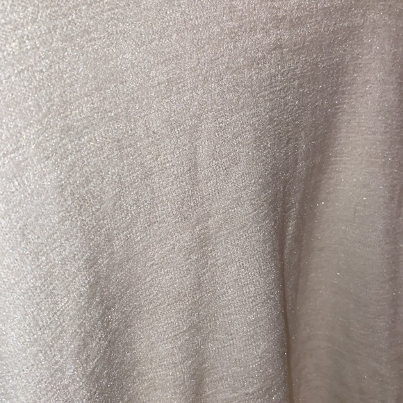 3 Dots L White Sparkly Tied Long Slv - Picture 6 of 6